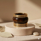 Brown Chunky Stack Bangles