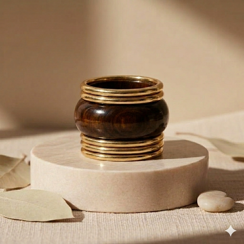 Brown Chunky Stack Bangles