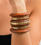 Wooden Chunky Layer Bangles