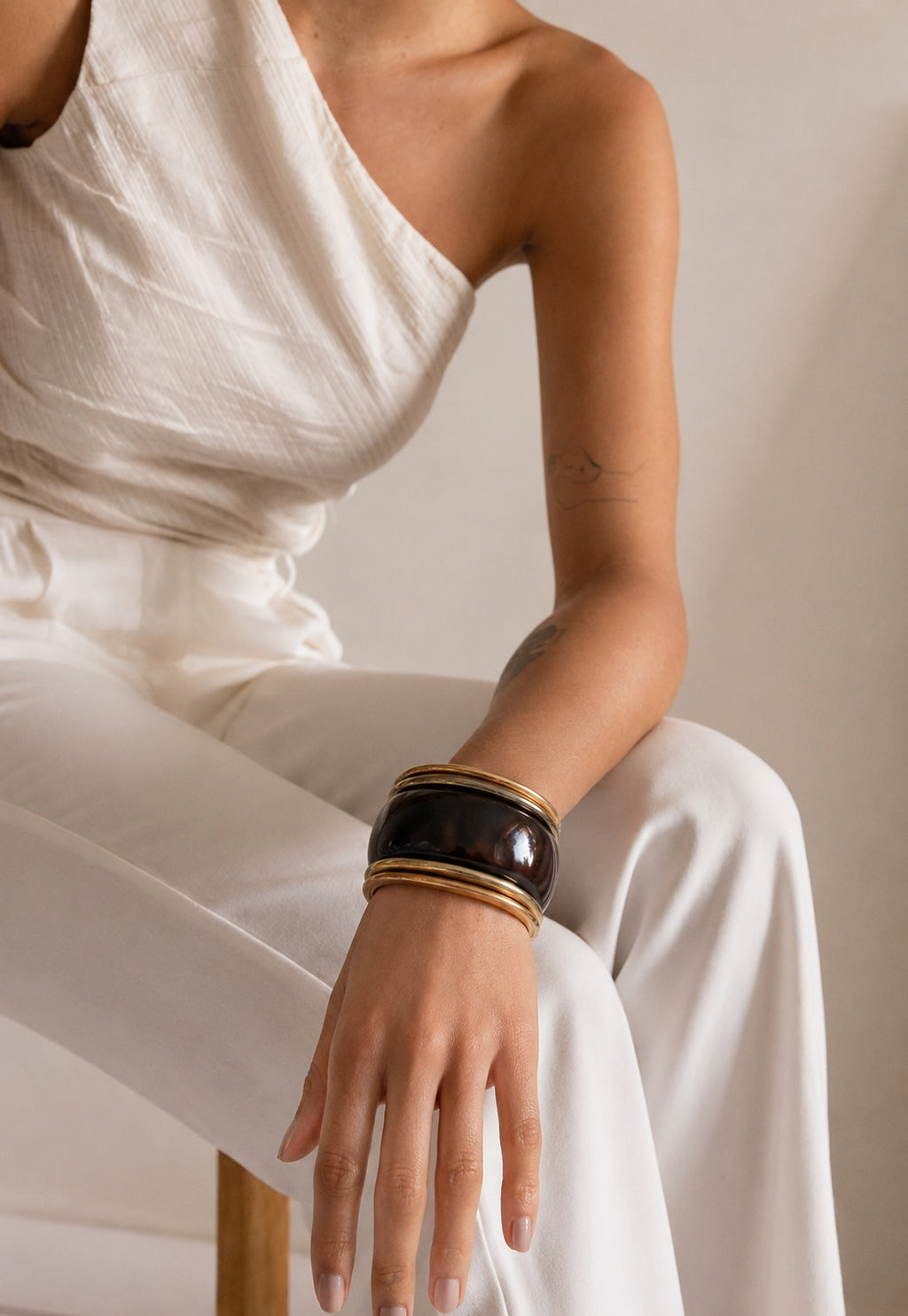 Brown Chunky Stack Bangles